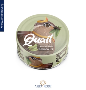 Canned quail with bay leaves