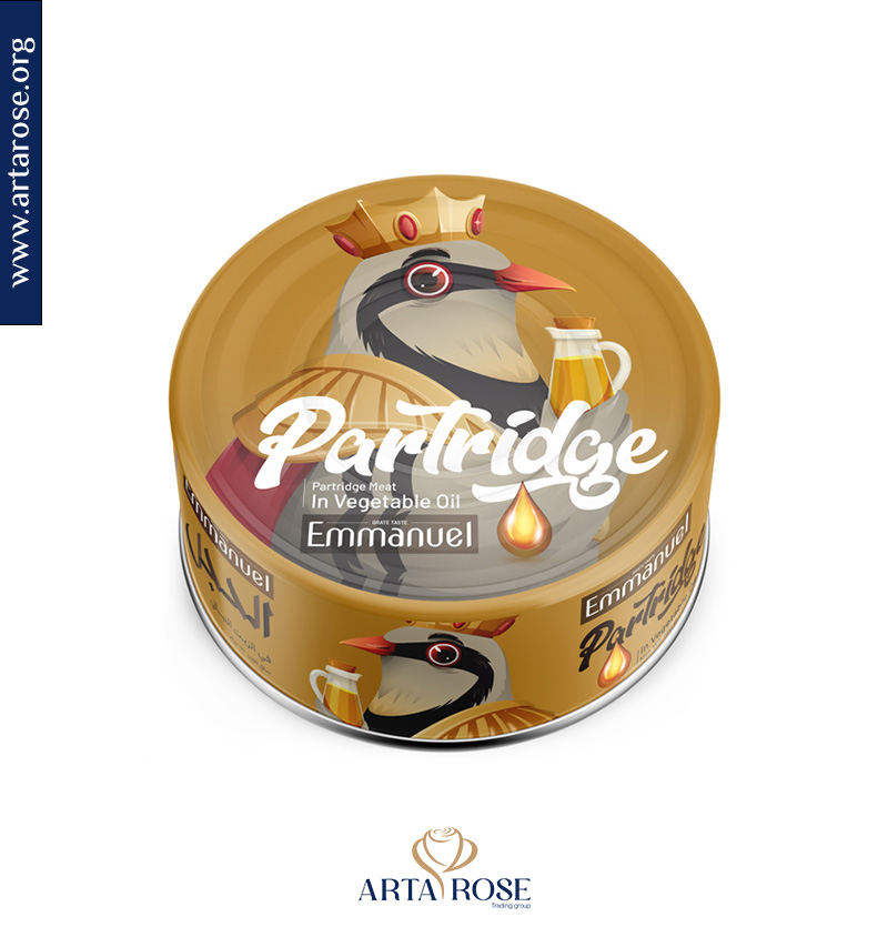 Canned partridge with vegetable oil